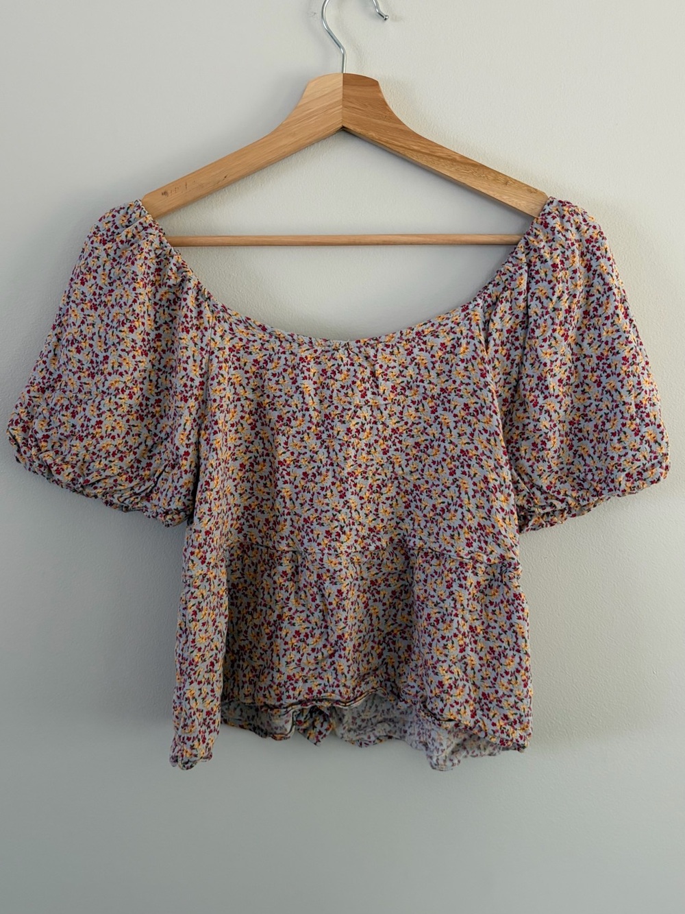 Floral Button-Front Top - Picture 3 of 3